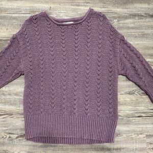 Sonoma Women's Lavender Knit Sweater